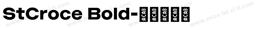 StCroce Bold字体转换